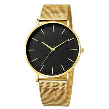 Load image into Gallery viewer, Minimalist Men Fashion Ultra Thin Watches Simple Men Business Stainless Steel Mesh Belt Quartz Watch Relogio Masculino
