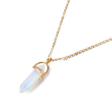 Load image into Gallery viewer, IPARAM Fashion Trend Crystals Necklace Bohemian Hexagon Opal Pendant Necklace Female Hexagon Crystal Necklace Gift 2020 NEW
