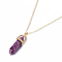 Load image into Gallery viewer, IPARAM Fashion Trend Crystals Necklace Bohemian Hexagon Opal Pendant Necklace Female Hexagon Crystal Necklace Gift 2020 NEW
