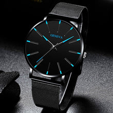 Load image into Gallery viewer, Luxury Minimalist Men&#39;s Fashion Ultra Thin Watches Simple Men Business Stainless Steel Mesh Belt Quartz Watch Relogio Masculino
