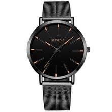 Load image into Gallery viewer, Luxury Minimalist Men&#39;s Fashion Ultra Thin Watches Simple Men Business Stainless Steel Mesh Belt Quartz Watch Relogio Masculino
