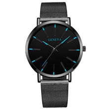 Load image into Gallery viewer, Luxury Minimalist Men&#39;s Fashion Ultra Thin Watches Simple Men Business Stainless Steel Mesh Belt Quartz Watch Relogio Masculino
