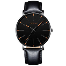 Load image into Gallery viewer, Luxury Minimalist Men&#39;s Fashion Ultra Thin Watches Simple Men Business Stainless Steel Mesh Belt Quartz Watch Relogio Masculino
