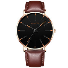 Load image into Gallery viewer, Luxury Minimalist Men&#39;s Fashion Ultra Thin Watches Simple Men Business Stainless Steel Mesh Belt Quartz Watch Relogio Masculino
