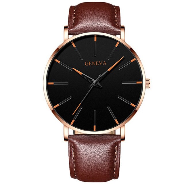 Luxury Minimalist Men's Fashion Ultra Thin Watches Simple Men Business Stainless Steel Mesh Belt Quartz Watch Relogio Masculino