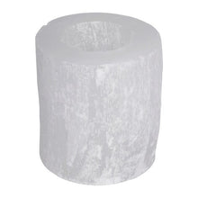 Load image into Gallery viewer, 1pcs Natural Selenite Candlesticks Stones Natural Quartz Crystals Wedding Party Dinners Candle Holders Home Decor
