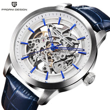 Load image into Gallery viewer, 2020 PAGANI DESIGN Brand Fashion Leather Gold Watch Men Automatic Mechanical Skeleton Waterproof Watches Relogio Masculino Box
