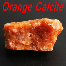 Load image into Gallery viewer, 1PC Natural Crystal White or Orange or Blue Calcite Rockstone Reiki Healing Specimen Roughstone Raw Minerals Collection Gift
