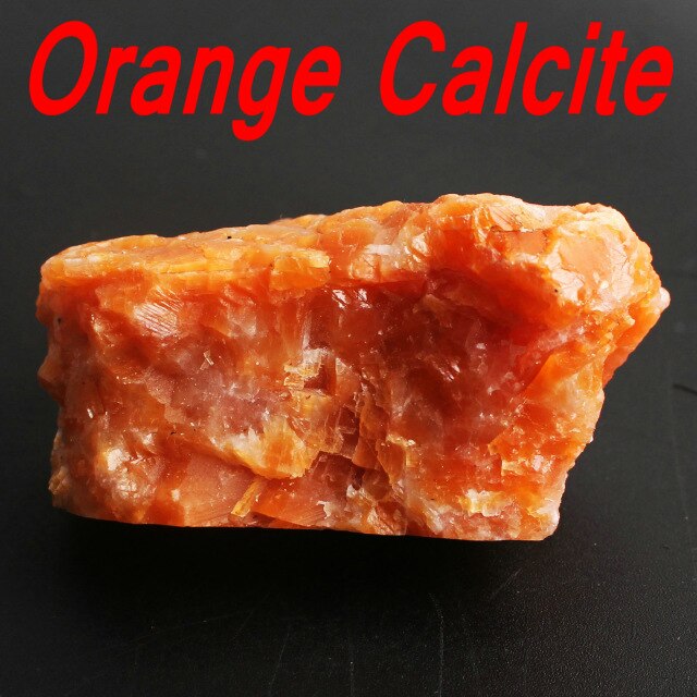 1PC Natural Crystal White or Orange or Blue Calcite Rockstone Reiki Healing Specimen Roughstone Raw Minerals Collection Gift