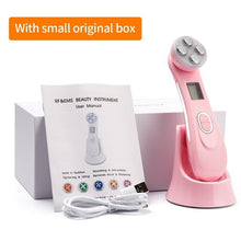 Load image into Gallery viewer, 5in1 RF EMS Radio Mesotherapy Electroporation Face Massager Radio Frequency LED Photon Face Skin Rejuvenation Remover Wrinkle
