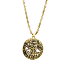 Load image into Gallery viewer, Dawapara Triple Moon Goddess Wicca Pentagram Magic supernatural Amulet Necklace Women tree of life moon necklaces pendants
