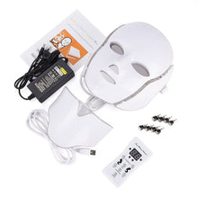 Load image into Gallery viewer, 7 Colors Photon Therapy Led Facial Mask Skin Rejuvenation Tighten Acne Anti Wrinkle Korean Face Neck Beauty Spa Instrument
