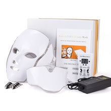 Load image into Gallery viewer, 7 Colors Photon Therapy Led Facial Mask Skin Rejuvenation Tighten Acne Anti Wrinkle Korean Face Neck Beauty Spa Instrument
