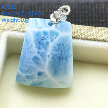Load image into Gallery viewer, Top Quality Natural Blue Larimar Gemstone Women Man Pendant Heart Water Drop Oval Love Oval Dominica Lucky Gift Necklace AAAAAA
