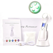 Load image into Gallery viewer, Mesotherapy Electroporation RF Radio Frequency LED Photon Skin Care Beauty Device Face Lifting Wrinkles Removal Facial Cleaner
