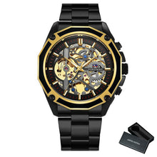 Load image into Gallery viewer, FORSINING Gold Watch Men Luxury Mechanical Watches Mens Skeleton Wristwatch Dropshipping 2020 Best Selling Products часы мужские
