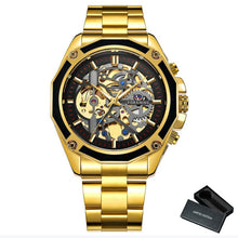 Load image into Gallery viewer, FORSINING Gold Watch Men Luxury Mechanical Watches Mens Skeleton Wristwatch Dropshipping 2020 Best Selling Products часы мужские
