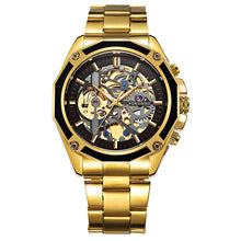 Load image into Gallery viewer, FORSINING Gold Watch Men Luxury Mechanical Watches Mens Skeleton Wristwatch Dropshipping 2020 Best Selling Products часы мужские
