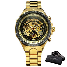 Load image into Gallery viewer, Skeleton Watch For Men Automatic Watches Mens 2020 Top Luxury Brand Gold Watch Stainless Steel Big Dial Relogio Dropshipping Hot
