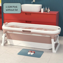 Load image into Gallery viewer, Cordial Shining Adult 1.52M Bathtub Temperature Display Foldable Portable Thickened Large Household Bath Barrel
