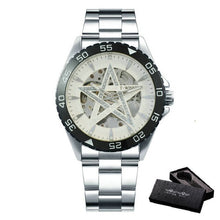 Load image into Gallery viewer, Gold Watch Men Automatic Watches Mens 2020 Top Brand Luxury Clocks Iced Out Mechanical Royal Wristwatch WINNER часы мужские
