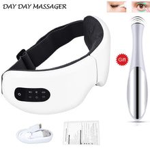 Load image into Gallery viewer, Electric Smart Eye Massager Anti Wrinkles Eyes Massage Care Device Hot Compress Therapy Glasses For Tired Eyes Bluetooth music

