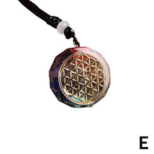 Load image into Gallery viewer, Natural Stone Necklace Orgonite Pendant Sri Yantra Necklace Sacred Geometry Chakra Energy Necklace Meditation Jewelry Accessory
