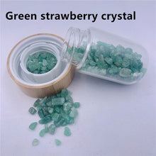 Load image into Gallery viewer, 2021 Drop Shipping Natural Crystal Quartz Gravel Gemstone Healing Glass Energy Elixir drink Water Bottle Bamboo glass cup gift
