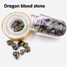 Load image into Gallery viewer, 2021 Drop Shipping Natural Crystal Quartz Gravel Gemstone Healing Glass Energy Elixir drink Water Bottle Bamboo glass cup gift
