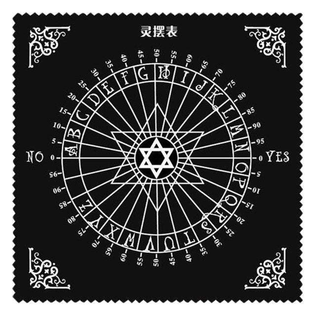Black Altar Tarot Cards Bag Party Table Cloth Tarot card eight array table cloth Retro Tablecloth For Divination Wicca Tapestry