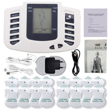 Load image into Gallery viewer, Electronic Tens EMS Muscle Stimulator Pulse Acupuncture Massage Therapy for Back Neck Full Body Massager 16 Pads Russian/English

