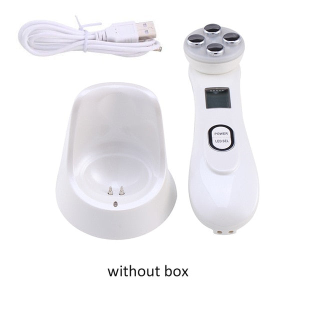 Face Skin EMS Mesotherapy Electroporation RF Radio Frequency Facial LED Photon Skin Care Device Face Lift Tighten Beauty Machine