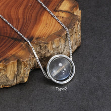 Load image into Gallery viewer, Real Pure 925 Sterling Silver Labradorite Pendant Necklace With Box Chain Simple Elegant Natural Stone Pendant For Women
