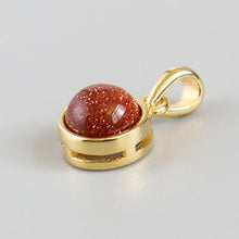 Load image into Gallery viewer, 100% 925 Sterling Silver Pendant Natural Malachite Labradorite Crystal Agate Opal Moonstone Gem Necklace Women Fashion Jewelry
