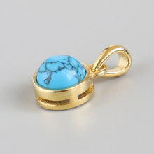 Load image into Gallery viewer, 100% 925 Sterling Silver Pendant Natural Malachite Labradorite Crystal Agate Opal Moonstone Gem Necklace Women Fashion Jewelry
