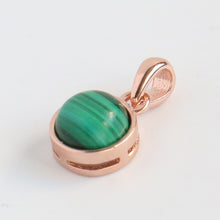 Load image into Gallery viewer, 100% 925 Sterling Silver Pendant Natural Malachite Labradorite Crystal Agate Opal Moonstone Gem Necklace Women Fashion Jewelry
