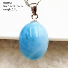 Load image into Gallery viewer, Top Quality Natural Blue Larimar Gemstone Women Man Pendant Heart Water Drop Oval Love Oval Dominica Lucky Gift Necklace AAAAAA
