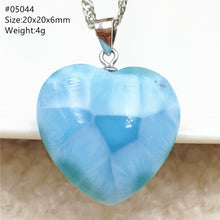 Load image into Gallery viewer, Top Quality Natural Blue Larimar Gemstone Women Man Pendant Heart Water Drop Oval Love Oval Dominica Lucky Gift Necklace AAAAAA
