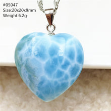 Load image into Gallery viewer, Top Quality Natural Blue Larimar Gemstone Women Man Pendant Heart Water Drop Oval Love Oval Dominica Lucky Gift Necklace AAAAAA
