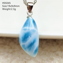 Load image into Gallery viewer, Top Quality Natural Blue Larimar Gemstone Women Man Pendant Heart Water Drop Oval Love Oval Dominica Lucky Gift Necklace AAAAAA
