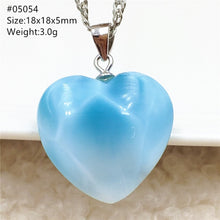 Load image into Gallery viewer, Top Quality Natural Blue Larimar Gemstone Women Man Pendant Heart Water Drop Oval Love Oval Dominica Lucky Gift Necklace AAAAAA
