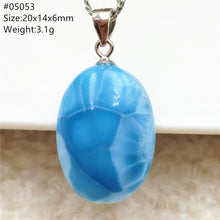 Load image into Gallery viewer, Top Quality Natural Blue Larimar Gemstone Women Man Pendant Heart Water Drop Oval Love Oval Dominica Lucky Gift Necklace AAAAAA
