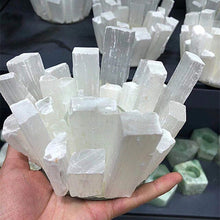 Load image into Gallery viewer, Natural selenite handmade candle holders for home decoration healing crystals candles
