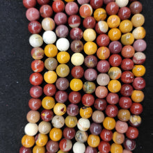 Load image into Gallery viewer, Natural Gem Beads Rose Pink Quartz Lapis Lazuli Lava Stone Round Beads For Jewelry Making Bracelets Diy Needlework Accessories
