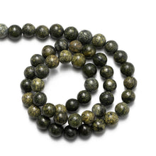Load image into Gallery viewer, Wholesale Natural Russian Serpentine Stone Beads 4 6 8 10 12mm Round Loose Beads Needlework for Jewelry Making DIY Bracelet

