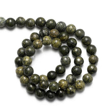 Load image into Gallery viewer, Wholesale Natural Russian Serpentine Stone Beads 4 6 8 10 12mm Round Loose Beads Needlework for Jewelry Making DIY Bracelet
