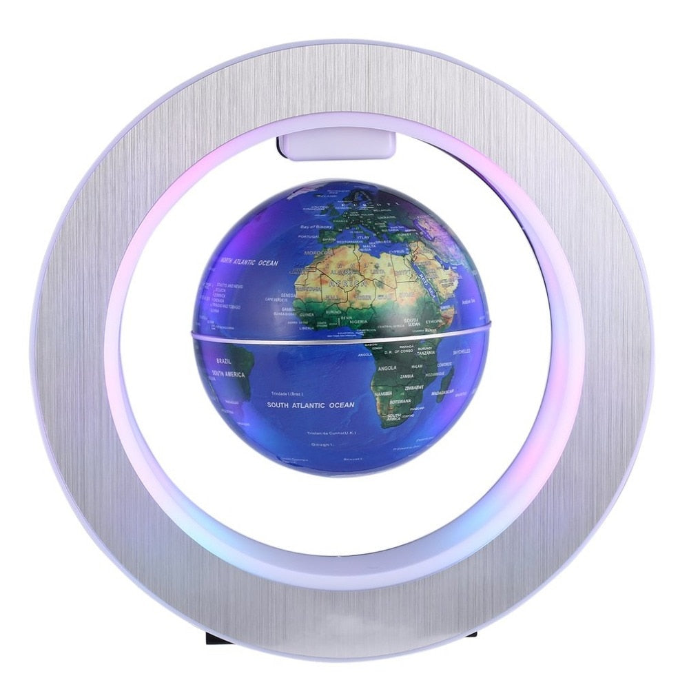 MIRUI LED World Map Novelty Magnetic Levitation Floating Globe Floating Tellurion With LED Light Home Decoration Office Ornament