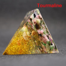 Load image into Gallery viewer, Orgonite Pyramid Spiritual Healing Energy Converter Metatron Generator Natural Crystal Jewelry Reiki Chakra Stones Xmas Gift
