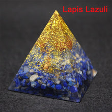Load image into Gallery viewer, Orgonite Pyramid Spiritual Healing Energy Converter Metatron Generator Natural Crystal Jewelry Reiki Chakra Stones Xmas Gift
