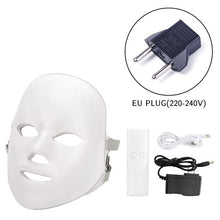 Load image into Gallery viewer, 7 Colors Led Mask Photon Electric LED Facial Mask LED Skin Rejuvenation Anti Wrinkle Acne Photon Therapy Home Salon Beauty Tool
